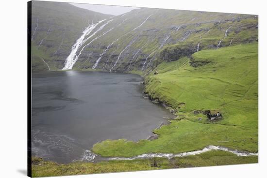 Faroes, Streymoy, Saksun, scenery-olbor-Stretched Canvas