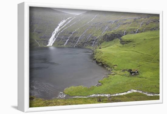 Faroes, Streymoy, Saksun, scenery-olbor-Framed Photographic Print