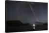 Faroes, Vagar, Bour, aurora borealis, bay-olbor-Stretched Canvas