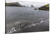 Faroes, Vagar, Bour, boat-olbor-Stretched Canvas