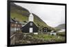 Faroes, Vagar, Bour, church-olbor-Framed Photographic Print