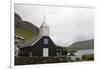 Faroes, Vagar, Bour, church-olbor-Framed Photographic Print