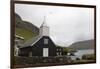 Faroes, Vagar, Bour, church-olbor-Framed Photographic Print