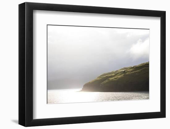 Faroes, Vagar, coast, back light-olbor-Framed Photographic Print