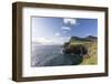 Faroes, Vagar, Gasaldur, waterfall-olbor-Framed Photographic Print