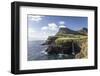 Faroes, Vagar, Gasaldur, waterfall-olbor-Framed Photographic Print