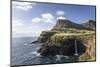 Faroes, Vagar, Gasaldur, waterfall-olbor-Mounted Photographic Print