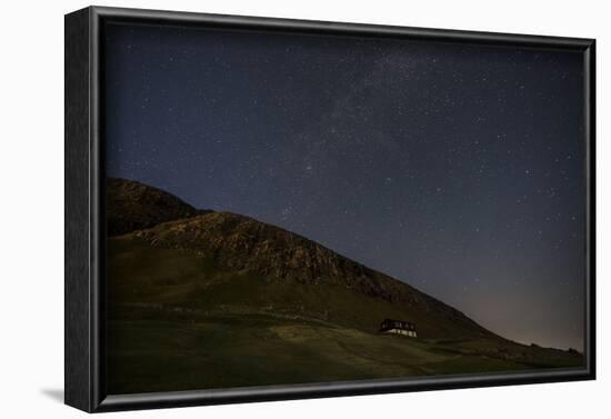 Faroes, Vagar, house, starry sky-olbor-Framed Photographic Print