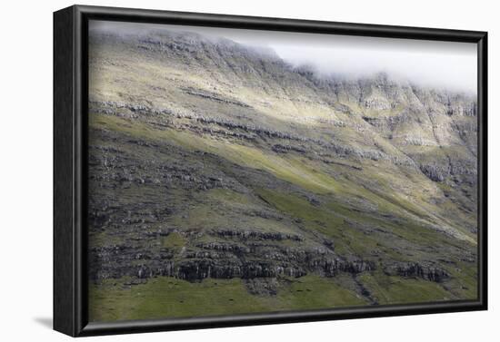 Faroes, Vagar, mountain, detail-olbor-Framed Photographic Print