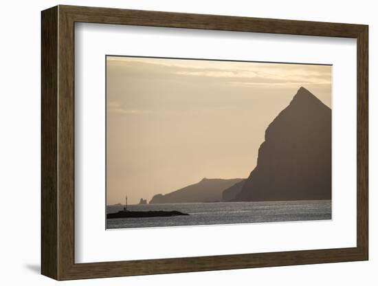 Faroes, Vagar, Mykines, bay, evening-olbor-Framed Photographic Print