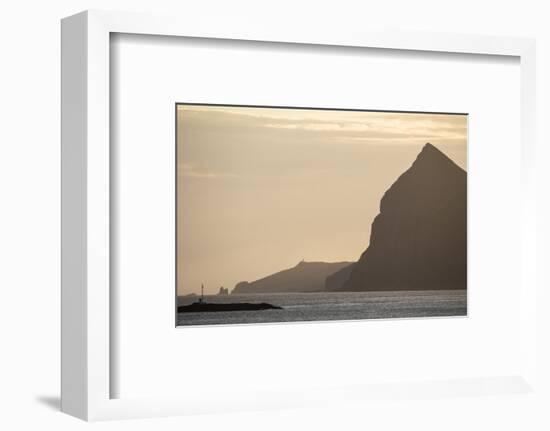 Faroes, Vagar, Mykines, bay, evening-olbor-Framed Photographic Print