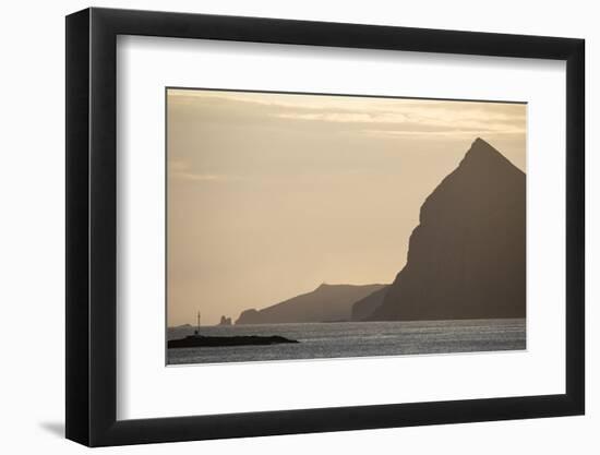 Faroes, Vagar, Mykines, bay, evening-olbor-Framed Photographic Print