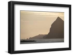 Faroes, Vagar, Mykines, bay, evening-olbor-Framed Photographic Print