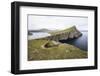 Faroes, Vagar, Sorvagsvatn, Leitisvatn, cliffs-olbor-Framed Photographic Print