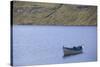 Faroes, Vagar, Sorvagsvatn, Leitisvatn, oar boot-olbor-Stretched Canvas