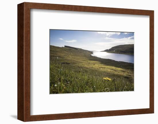 Faroes, Vagar, Sorvagsvatn, Leitisvatn, scenery-olbor-Framed Photographic Print