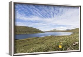 Faroes, Vagar, Sorvagsvatn, Leitisvatn, scenery-olbor-Framed Photographic Print