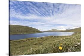 Faroes, Vagar, Sorvagsvatn, Leitisvatn, scenery-olbor-Stretched Canvas