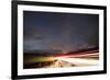 Faroes, Vagar, street, night, starry sky, light track-olbor-Framed Photographic Print