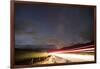 Faroes, Vagar, street, night, starry sky, light track-olbor-Framed Photographic Print