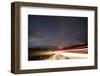 Faroes, Vagar, street, night, starry sky, light track-olbor-Framed Photographic Print