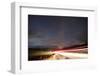 Faroes, Vagar, street, night, starry sky, light track-olbor-Framed Photographic Print