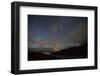 Faroes, Vagar, street, night, starry sky-olbor-Framed Photographic Print