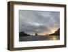 Faroes, Vagar, Tindholmur, bay, Sorvagsfjordur, evening-olbor-Framed Photographic Print