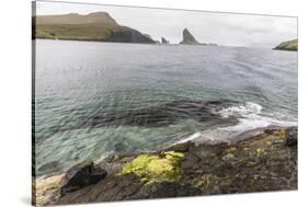 Faroes, Vagar, Tindholmur, bay, Sorvagsfjordur-olbor-Stretched Canvas