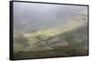 Faroes, valley, fields-olbor-Framed Stretched Canvas