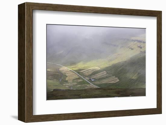 Faroes, valley, fields-olbor-Framed Photographic Print