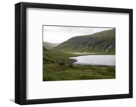 Faroes, valley, lake-olbor-Framed Photographic Print