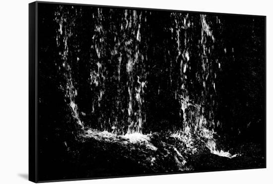 Faroes, waterfall, detail-olbor-Framed Stretched Canvas