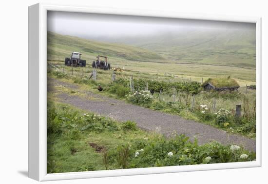 Faroes, way, agriculture-olbor-Framed Photographic Print