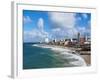 Farol da Barra Beach, elevated view, Salvador, State of Bahia, Brazil, South America-Karol Kozlowski-Framed Photographic Print