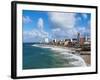 Farol da Barra Beach, elevated view, Salvador, State of Bahia, Brazil, South America-Karol Kozlowski-Framed Photographic Print