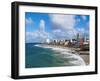 Farol da Barra Beach, elevated view, Salvador, State of Bahia, Brazil, South America-Karol Kozlowski-Framed Photographic Print