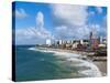 Farol da Barra Beach, elevated view, Salvador, State of Bahia, Brazil, South America-Karol Kozlowski-Stretched Canvas