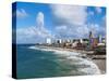 Farol da Barra Beach, elevated view, Salvador, State of Bahia, Brazil, South America-Karol Kozlowski-Stretched Canvas