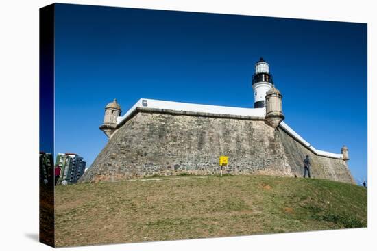 Farol Da Barra Lighthouse, Salvador Da Bahia, Bahia, Brazil, South America-Michael Runkel-Stretched Canvas