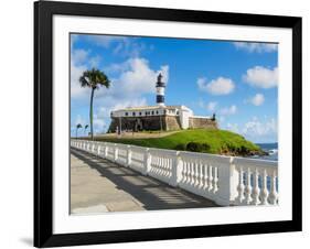 Farol da Barra, lighthouse, Salvador, State of Bahia, Brazil, South America-Karol Kozlowski-Framed Photographic Print