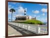 Farol da Barra, lighthouse, Salvador, State of Bahia, Brazil, South America-Karol Kozlowski-Framed Photographic Print