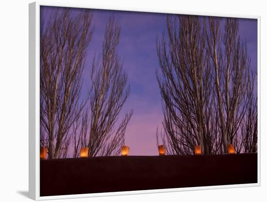 Farolitos, Santa Fe, New Mexico, USA-Julian McRoberts-Framed Photographic Print