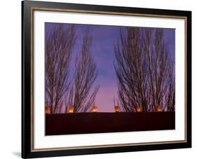 Farolitos, Santa Fe, New Mexico, USA-Julian McRoberts-Framed Photographic Print