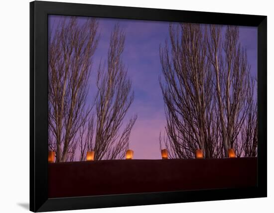 Farolitos, Santa Fe, New Mexico, USA-Julian McRoberts-Framed Photographic Print