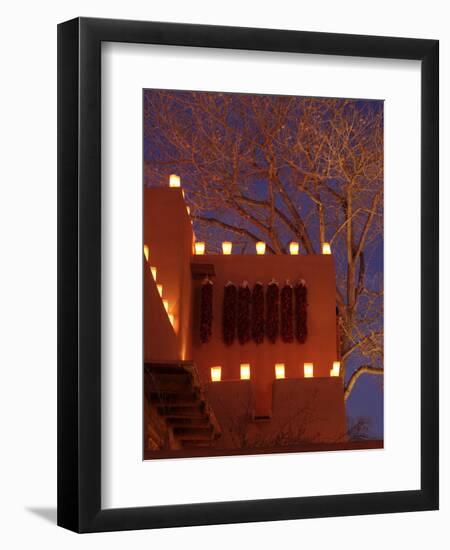 Farolitos, Santa Fe, New Mexico, USA-Julian McRoberts-Framed Photographic Print