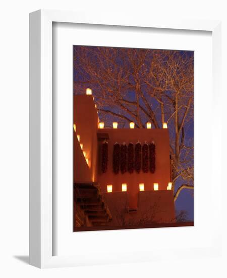 Farolitos, Santa Fe, New Mexico, USA-Julian McRoberts-Framed Photographic Print