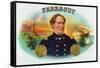 Farragut Brand Cigar Box Label, David Farragut, Admiral in US Navy-Lantern Press-Framed Stretched Canvas