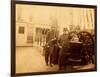 Farragut On The Deck Of The USS Hartford-McPherson & Oliver-Framed Art Print