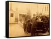 Farragut On The Deck Of The USS Hartford-McPherson & Oliver-Framed Stretched Canvas